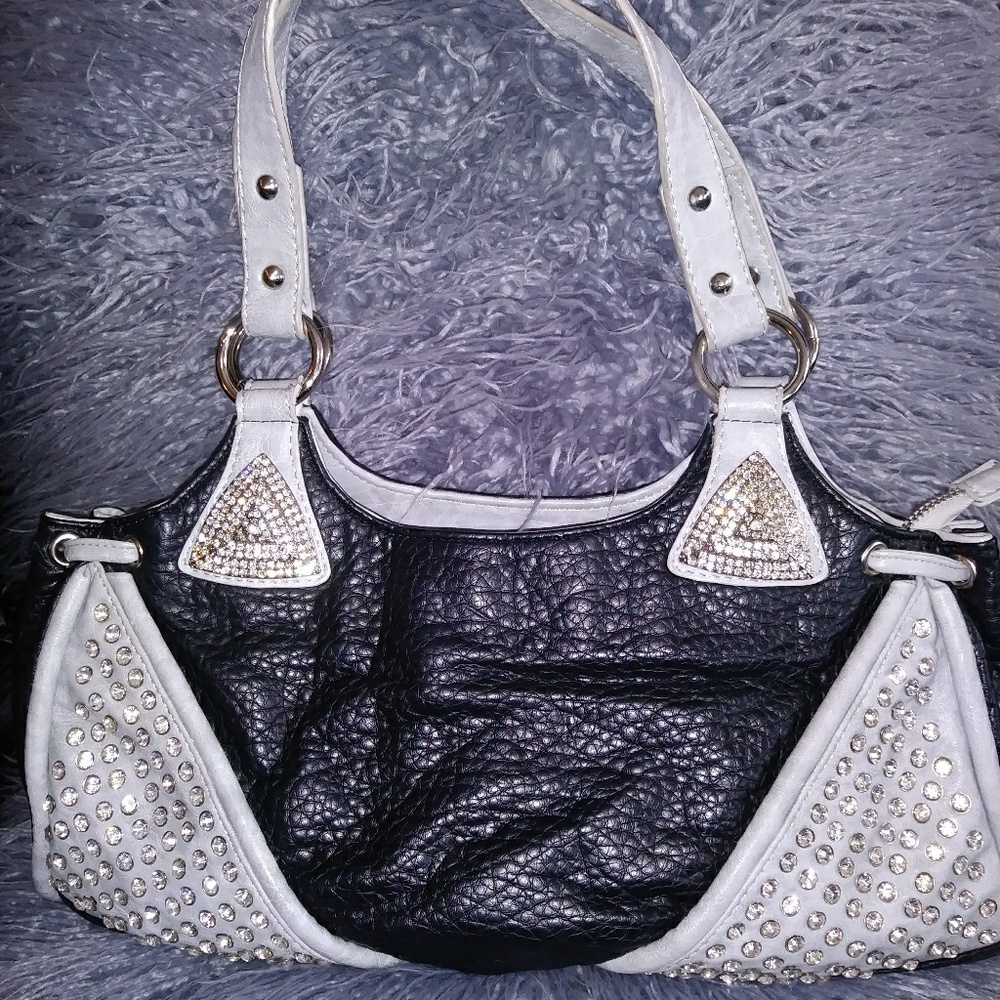 Rhinestone Studded Rocker bag by Blue Elegance